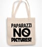 Paparazzi No Pictures Tote Bag Funny Sassy Famous Celebrity Joke Eco Friendly - Image 5