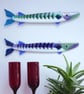 Barracuda Fused Glass Fish Themed Wall Decoration (Large) - Image 1