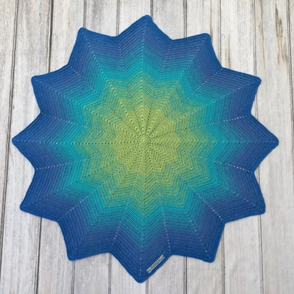Blue and Green Luxury Baby Blanket