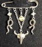  Kilt Pin Brooch-Cattle Skull - Image 2