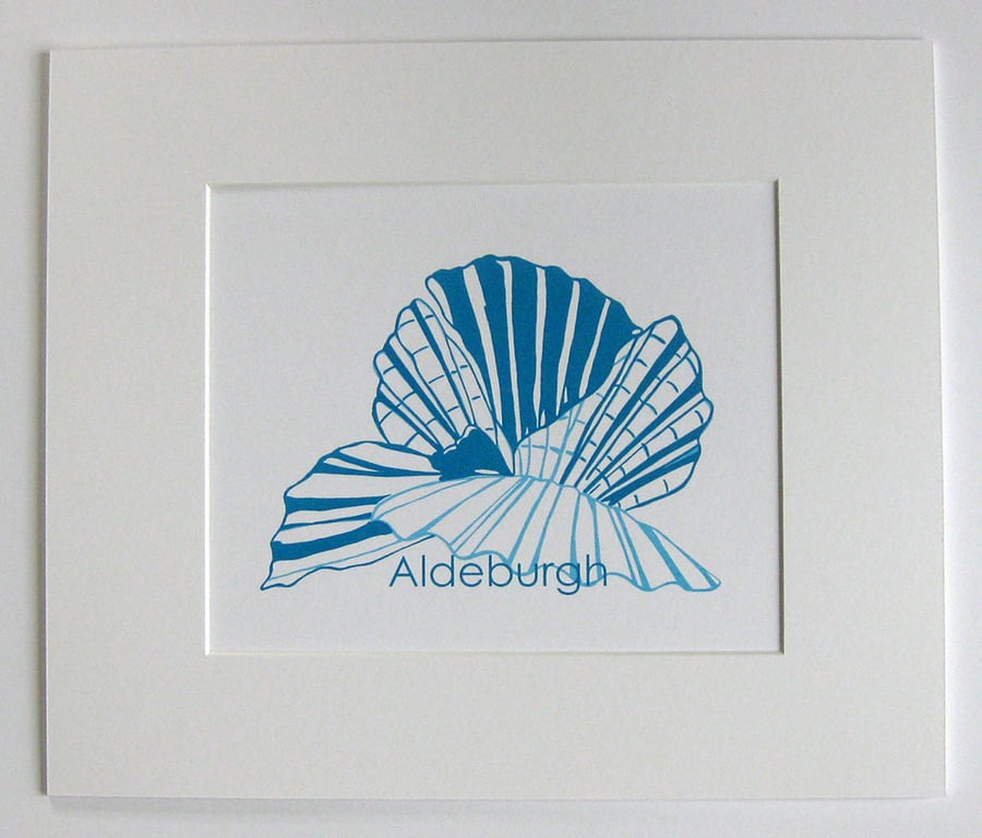 Aldeburgh Shell hand screen print