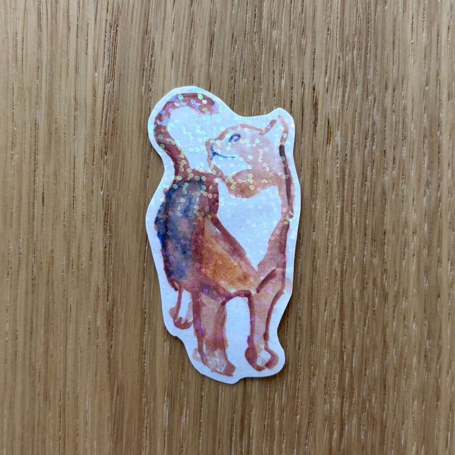 Watercolour Cat Sticker