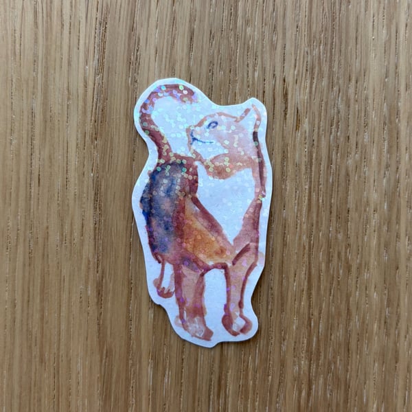 Watercolour Cat Sticker