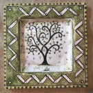 Summer Seconds Square slipware dish