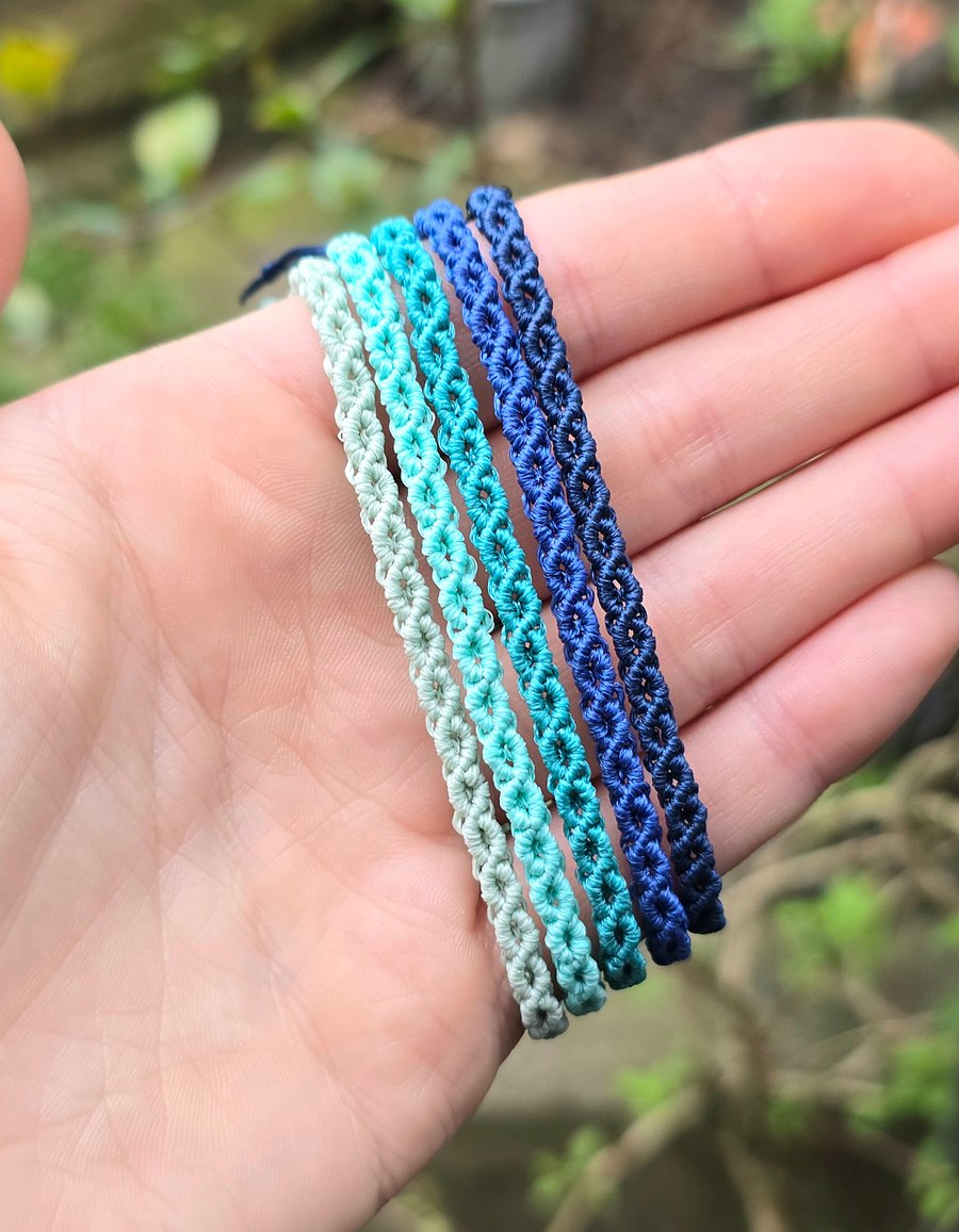 Micro Macrame Bracelet Rhombus Design - Friendship gift