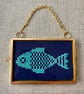 Miniature Sea Green Framed Fish
