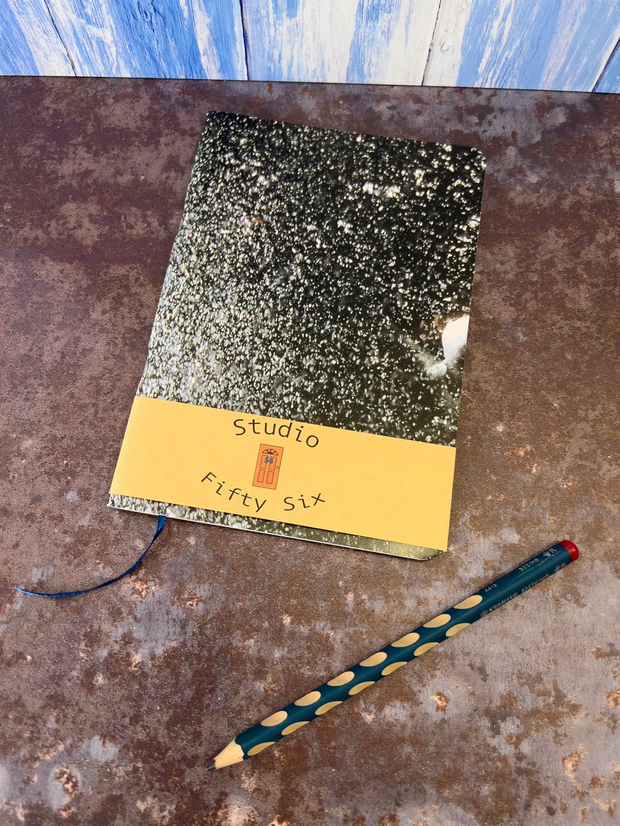 Notebook, Marine themed, A5 (ish), made from up-cycled and recycled materials.