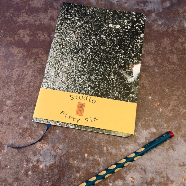 Notebook, Marine themed, A5 (ish), made from up-cycled and recycled materials.