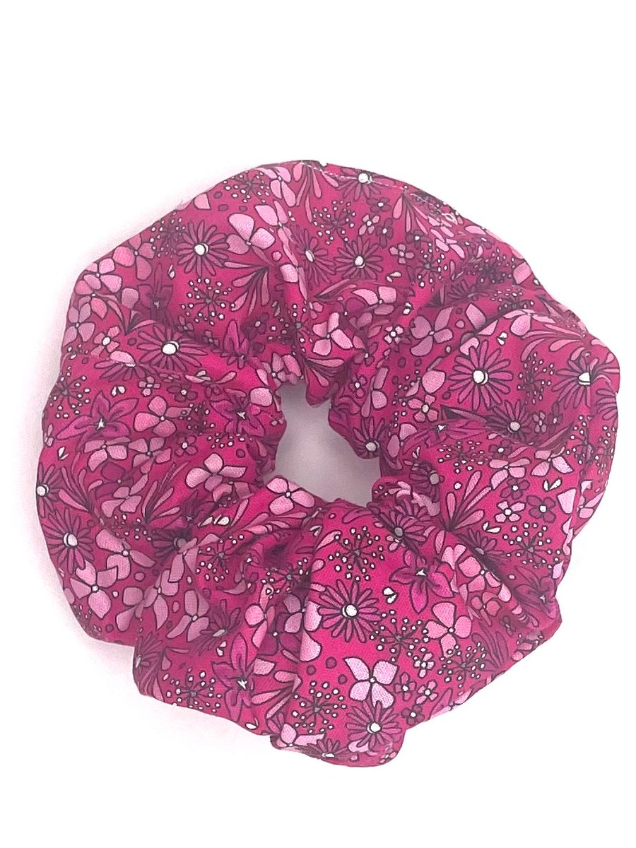 SCRUNCHIE - Retro Pink Print
