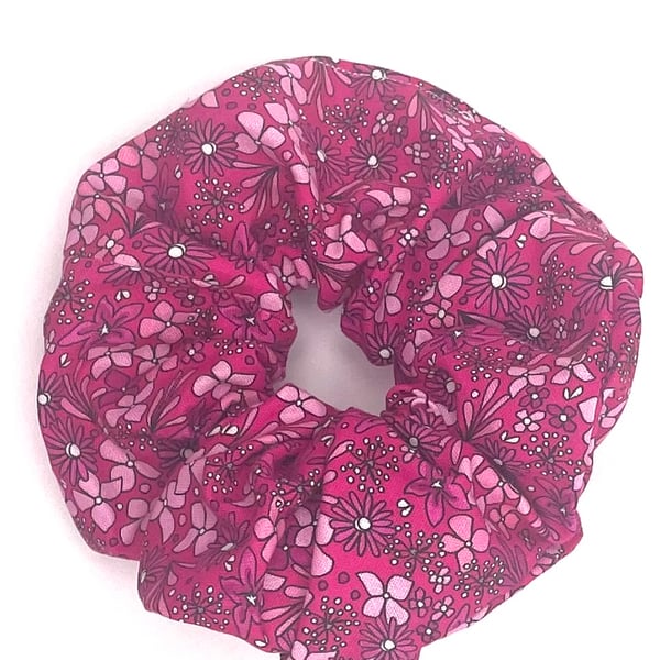 SCRUNCHIE - Retro Pink Print
