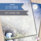 Letter Writing Paper - Spirit Animal Guides: Bear
