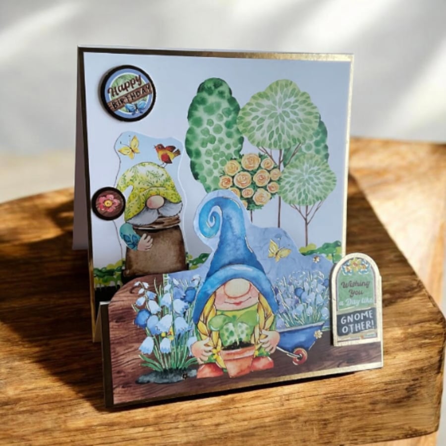 Wishing You a Day Like Gnome Other Stepper Birthday Card