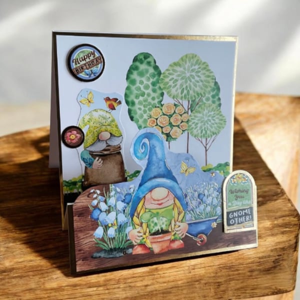 Wishing You a Day Like Gnome Other Stepper Birthday Card