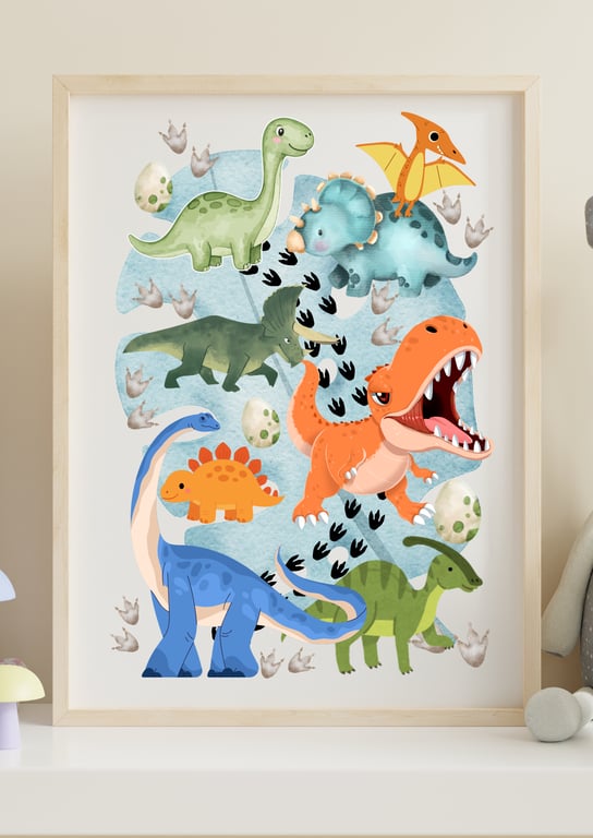 Roar! Dino Play Park Print