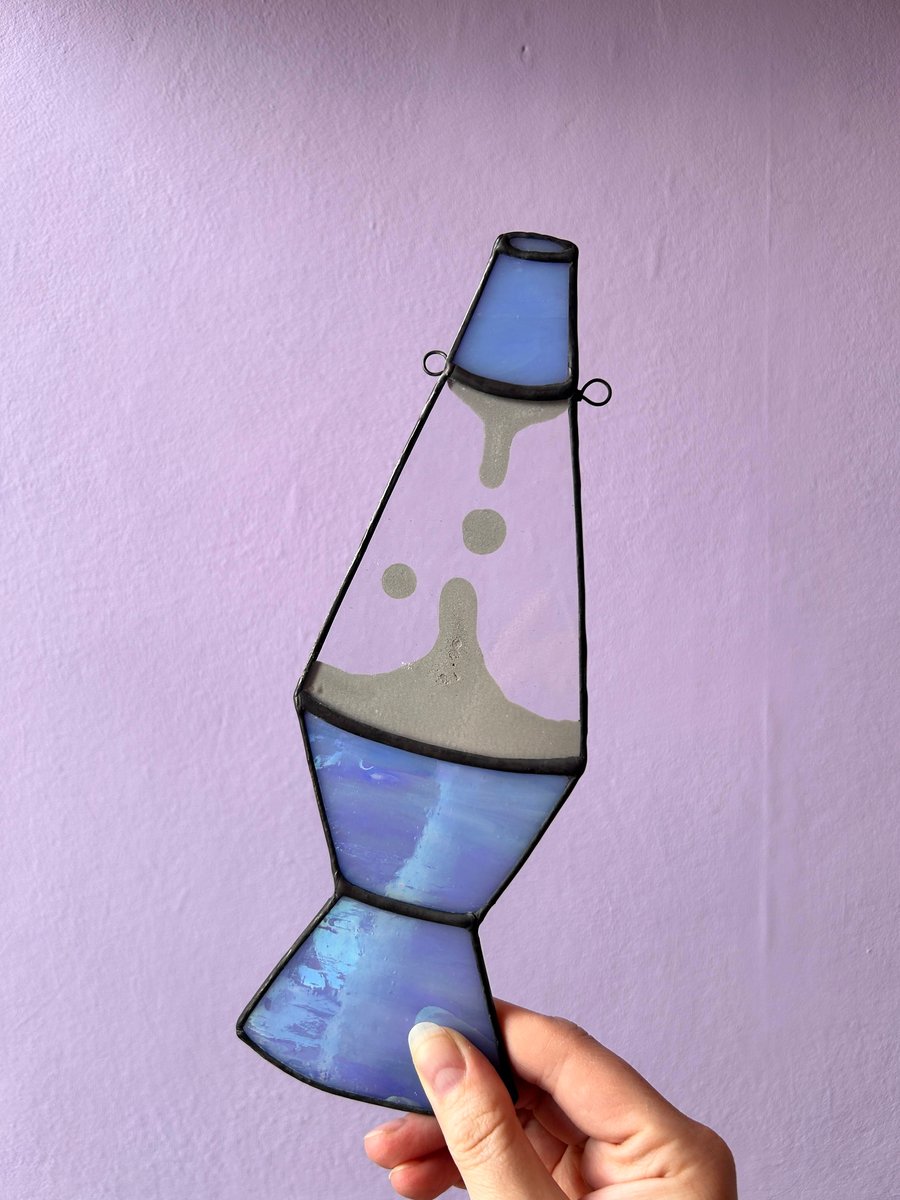 Iridescent Stained Glass Lava Lamp