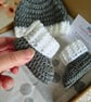 Newborn Baby Hat and Booties Crochet Gift Set - CLEARANCE  - Image 3