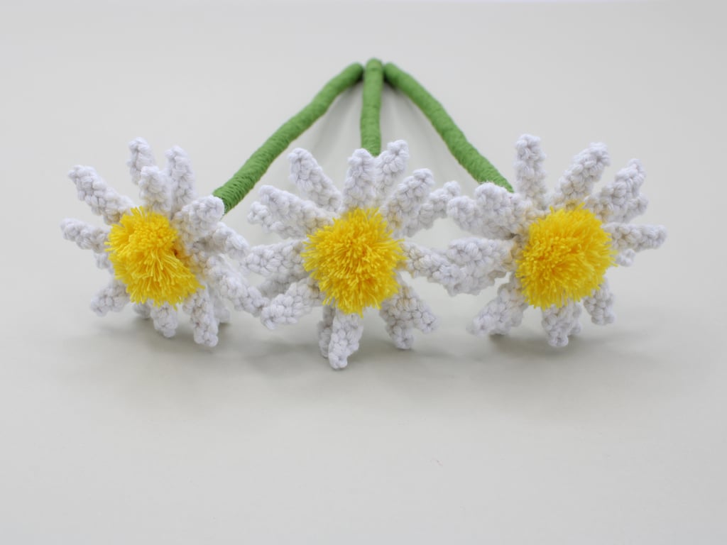 single stem macrame daisy forever flowers