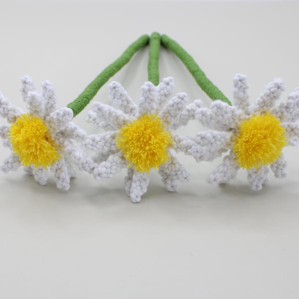 single stem macrame daisy forever flowers