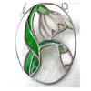 Snowdrop Stained Glass Suncatcher Flower 029