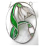 Snowdrops Stained Glass Suncatcher Flower 030 - Image 1