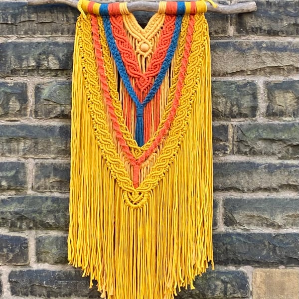 Boho macrame wall hanging 