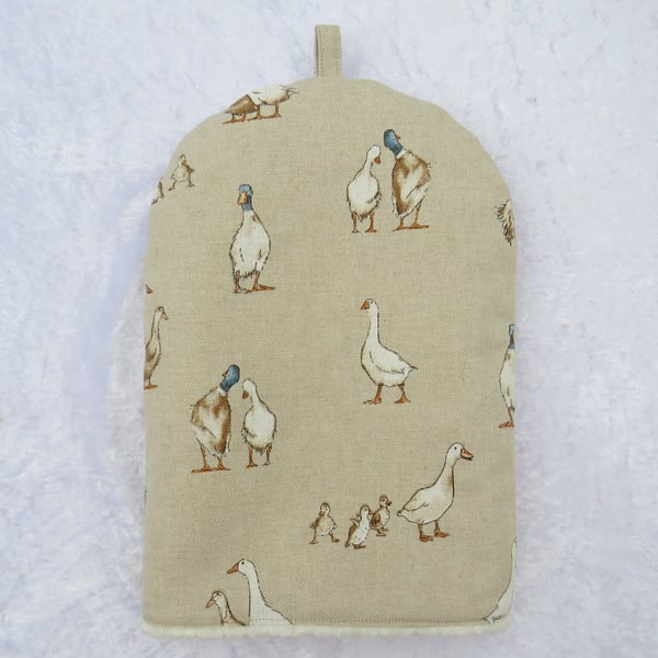 Cafetiere Cosy, ducks, medium cosy, to fit a 3 cup cafetiere