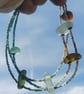 Multi-strand sea glass, silver and seed-bead necklace. - Image 5