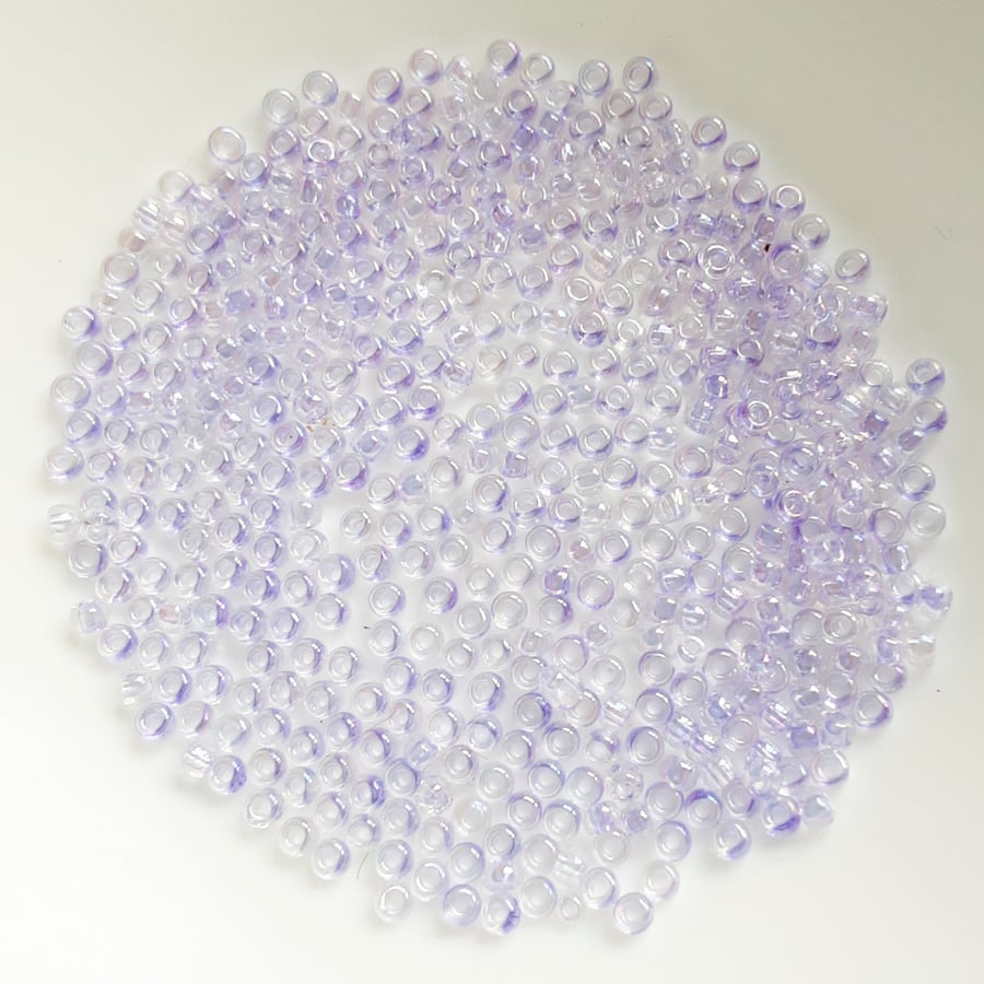 Pale Lilac Glass Seed Beads