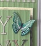 Mint and silver text Happy Birthday card - Image 2