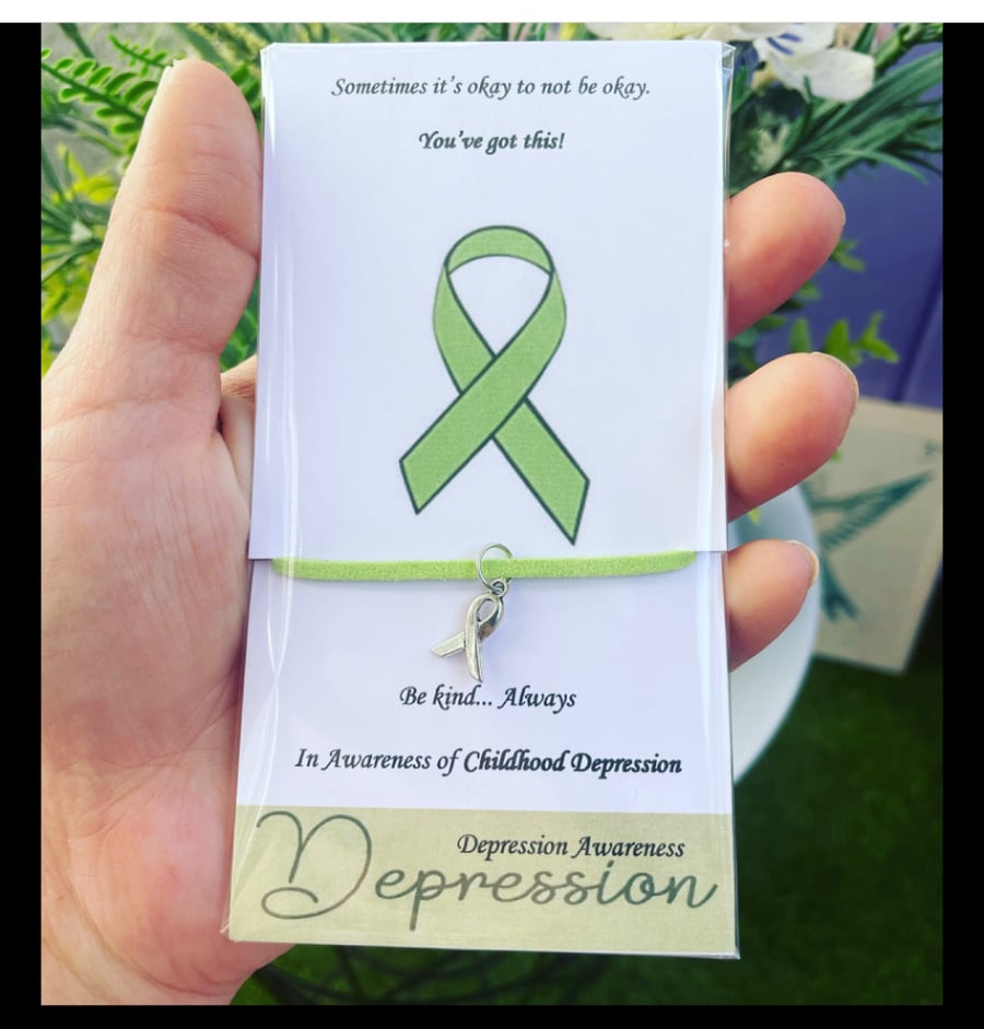 Childhood depression awareness wish bracelet in support of childhood depression 