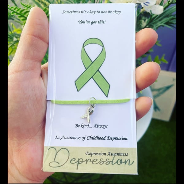 Childhood depression awareness wish bracelet in support of childhood depression 