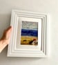 Sand sea sky, hand embroidered seascape  - Image 4