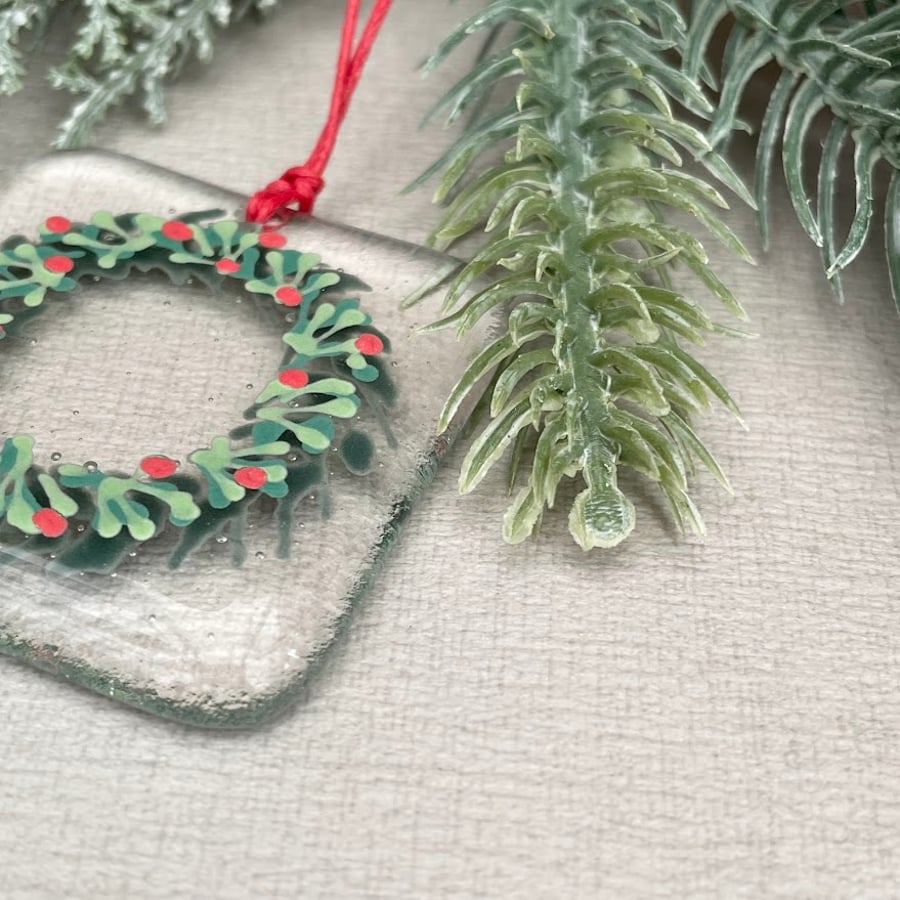 Christmas Wreath - clear 