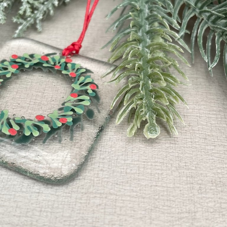 Christmas Wreath - clear 