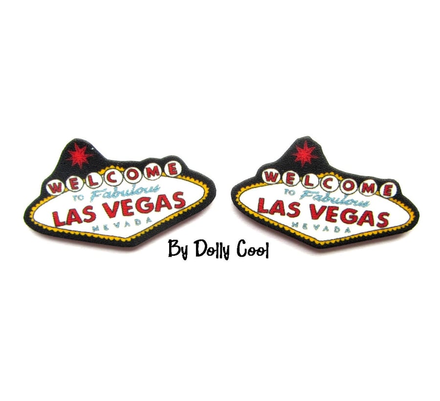 Las Vegas Sign Earrings by Dolly Cool