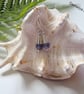 Designer Dainty AA Tanzanite Coned Sterling Silver Earrings  - Image 8