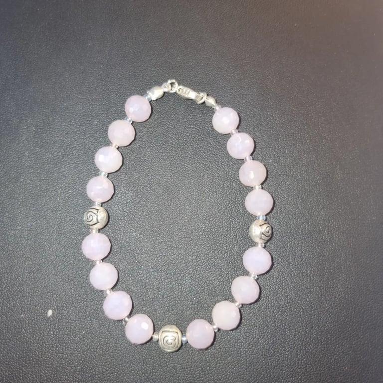 Light Pink Rose bracelet