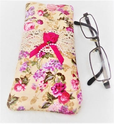 Floral Padded  Glasses Case.