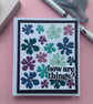 Set of 6 Floral inlay handmade cards for different occasions - Image 2