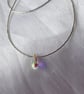 Simple Elegance Sterling Silver Necklace featuring Swarovski Teardrop Crystal  - Image 7