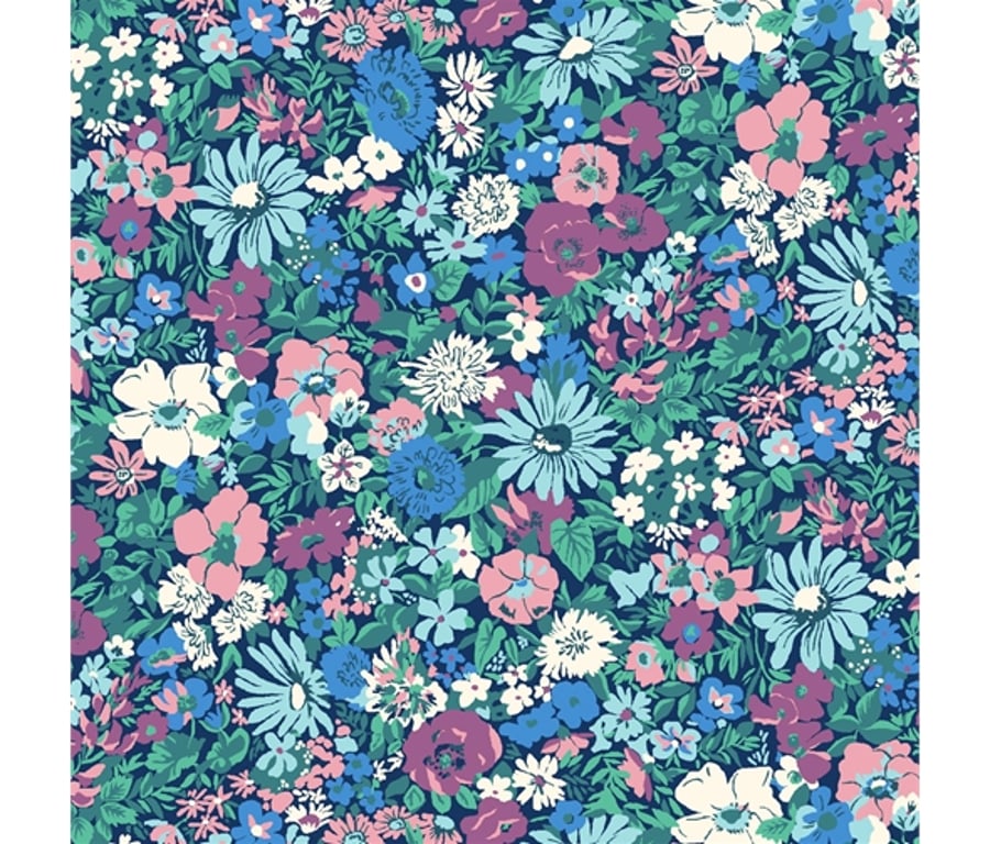 Liberty Cotton Fabric - Midnight Garden - Malvern Meadow