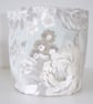 Toilet Roll Holder Duck Egg Roses Storage Pot Basket Bathroom Loo Kitchen Tidy - Image 5