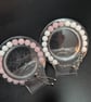 Mother and Daughter Gemstone Bracelet Set – Rose Quartz & White Agate Adjustable - Image 4
