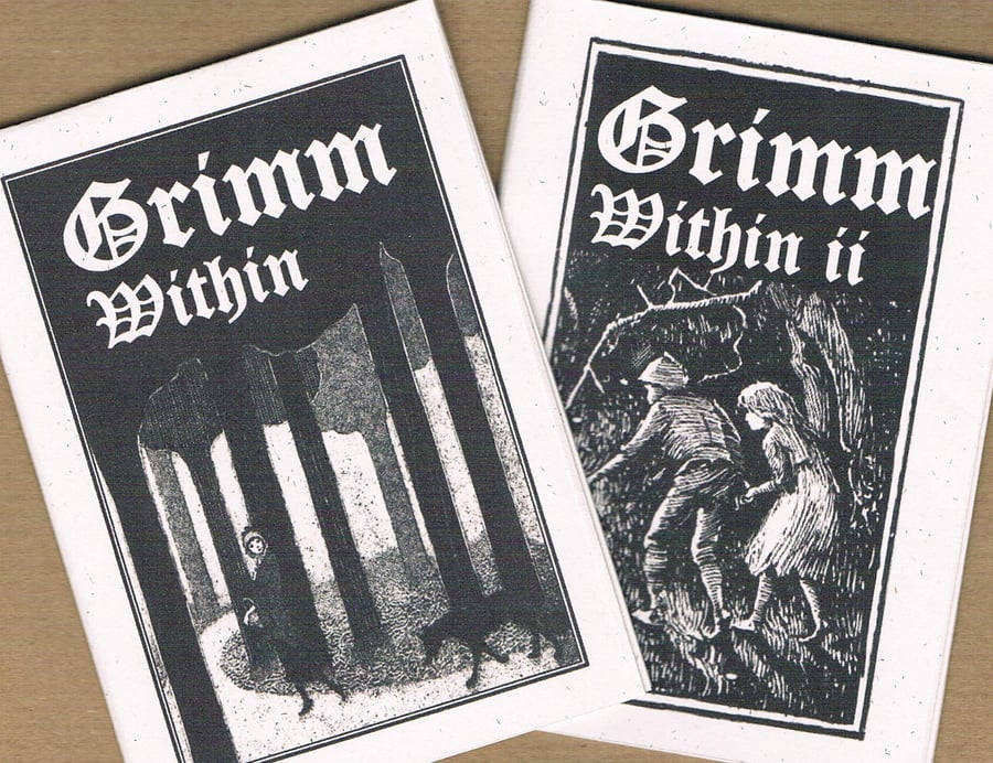 GRIMM WITHIN SET - two mini zines of vintage fairy tale book covers