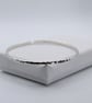 Sterling Silver Hammered Bangle - Image 5