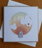 Rabbit With Clouds and Hearts Blank Card - Image 10