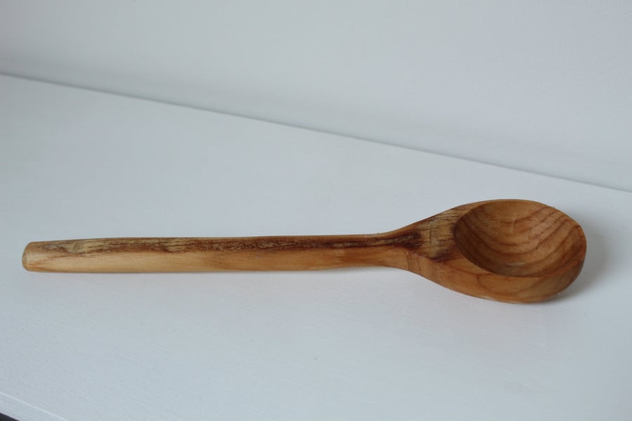Hand carved Wooden Soup Spoon
