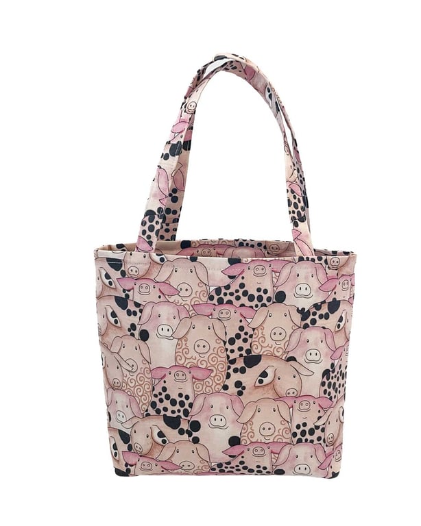 Little Pigs Design Tote Bag-Children-Baby Shower bag-Handmade-Bag-CTB114
