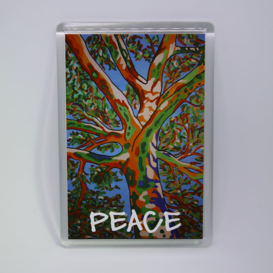 PEACE TREE FRIDGE MAGNET