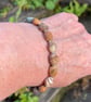 Silver and Jasper pebble bracelet - Image 3